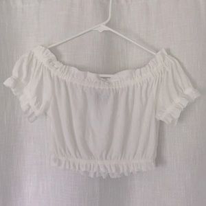 White Crop Top